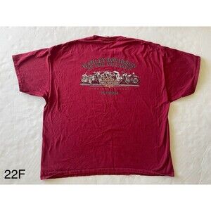 Harley Davidson Red Timeless Legends Florida Men T Shirt‎ Size 3XL